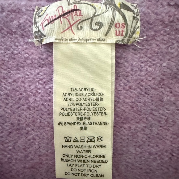 Free People All Star Stripe Poncho Knit Sweater Vest Black Stripes One Size - Picture 5 of 6